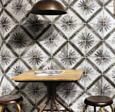 farmhouse tiles Australia black pattern